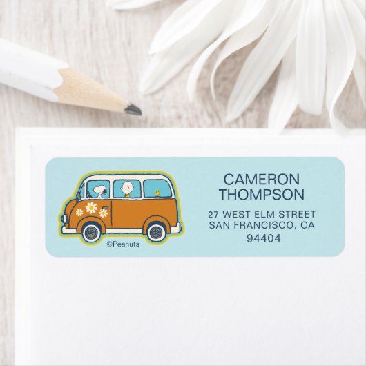 road trippin | Peanuts Road Trip Van Etiket (Insitu)