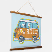 road trippin | Peanuts Road Trip Van Hangend Wandkleed (Gebogen)