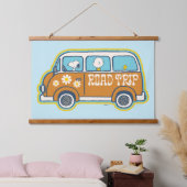 road trippin | Peanuts Road Trip Van Hangend Wandkleed (Slaapkamer)