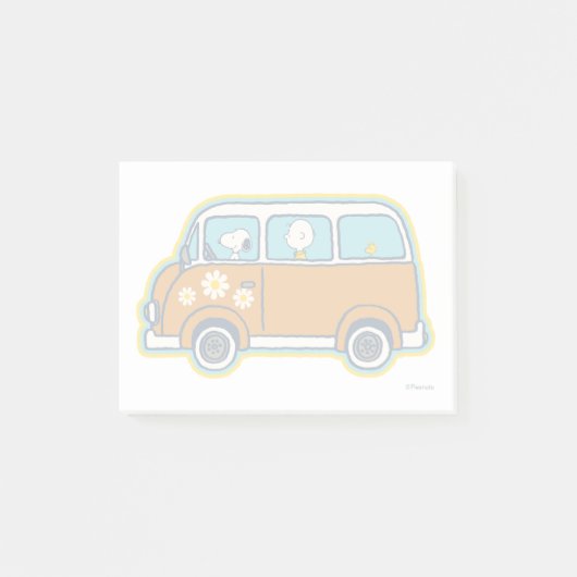 road trippin | Peanuts Road Trip Van Post-it® Notes (Voorkant)