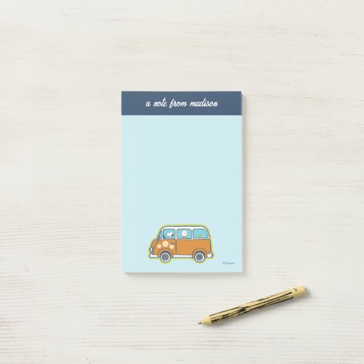 road trippin | Peanuts Road Trip Van Post-it® Notes (Op bureau)