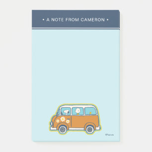 road trippin   Peanuts Road Trip Van Post-it® Notes