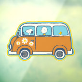road trippin | Peanuts Road Trip Van Raamsticker (Vel 3)