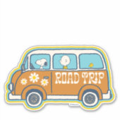 road trippin | Peanuts Road Trip Van Sticker (Voorkant)