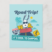 road trippin | Pinda's het is cool om te carpoolen Briefkaart (Voorkant)
