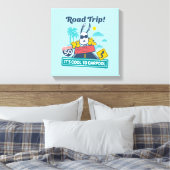 road trippin | Pinda's het is cool om te carpoolen Canvas Afdruk (Insitu (Slaapkamer))