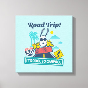 road trippin   Pinda's het is cool om te carpoolen Canvas Afdruk