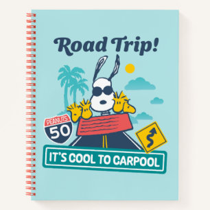 road trippin   Pinda's het is cool om te carpoolen Notitieboek