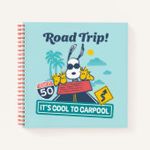 road trippin | Pinda's het is cool om te carpoolen Notitieboek (Voorkant)