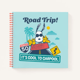 road trippin   Pinda's het is cool om te carpoolen Notitieboek
