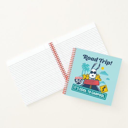 road trippin | Pinda's het is cool om te carpoolen Notitieboek (Binnen)