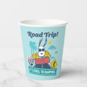 road trippin | Pinda's het is cool om te carpoolen Papieren Bekers (Voorkant)