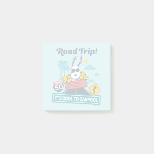 road trippin | Pinda's het is cool om te carpoolen Post-it® Notes (Voorkant)