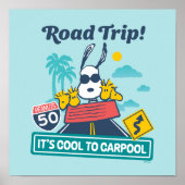 road trippin | Pinda's het is cool om te carpoolen Poster (Voorkant)