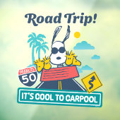 road trippin | Pinda's het is cool om te carpoolen Raamsticker (Vel 3)