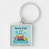 road trippin | Pinda's het is cool om te carpoolen Sleutelhanger (Voorkant)