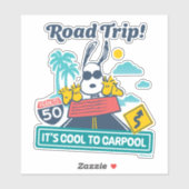 road trippin | Pinda's het is cool om te carpoolen Sticker (Vel)
