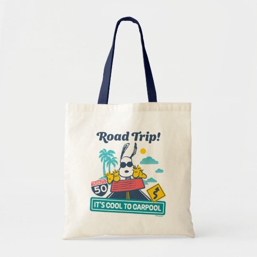 road trippin | Pinda's het is cool om te carpoolen Tote Bag (Voorkant)