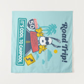 road trippin | Pinda's het is cool om te carpoolen Wandkleed (Voorkant (horizontaal))