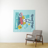 road trippin | Pinda's het is cool om te carpoolen Wandkleed (In Situ (horizontaal))