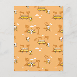 road trippin   Pinda's Snoopy strandpatroon Briefkaart