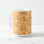 road trippin | Pinda's Snoopy strandpatroon Koffiemok (Voorkant links)