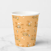 road trippin | Pinda's Snoopy strandpatroon Papieren Bekers (Voorkant)