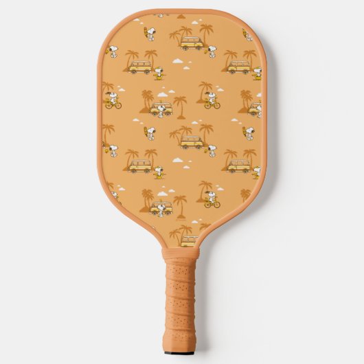 road trippin | Pinda's Snoopy strandpatroon Pickleball Paddle (Achterkant)