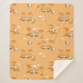 road trippin | Pinda's Snoopy strandpatroon Sherpa Deken (Voorkant)