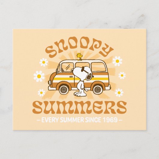 road trippin | Pinda's Snoopy Summers Briefkaart (Voorkant)