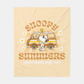 road trippin | Pinda's Snoopy Summers Fleece Deken (Voorkant)