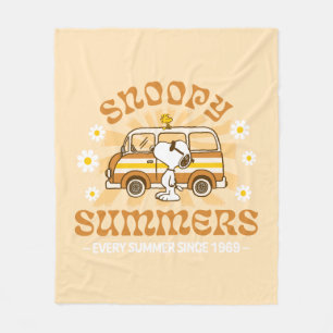 road trippin   Pinda's Snoopy Summers Fleece Deken