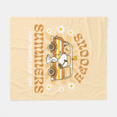 road trippin | Pinda's Snoopy Summers Fleece Deken (Voorkant (Horizontaal))