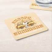road trippin | Pinda's Snoopy Summers Kartonnen Onderzetters (Schuin)