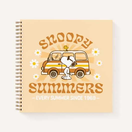 road trippin | Pinda's Snoopy Summers Notitieboek (Voorkant)