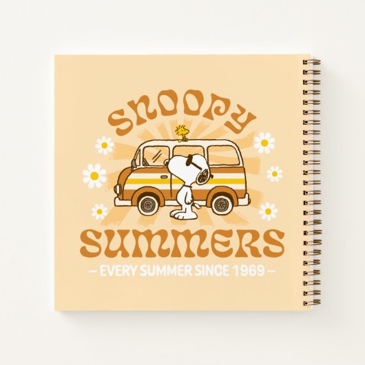 road trippin | Pinda's Snoopy Summers Notitieboek (Achterkant)