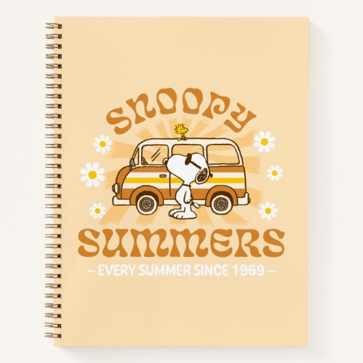 road trippin | Pinda's Snoopy Summers Notitieboek (Voorkant)