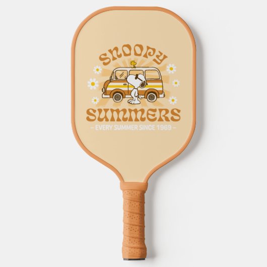 road trippin | Pinda's Snoopy Summers Pickleball Paddle (Voorkant)