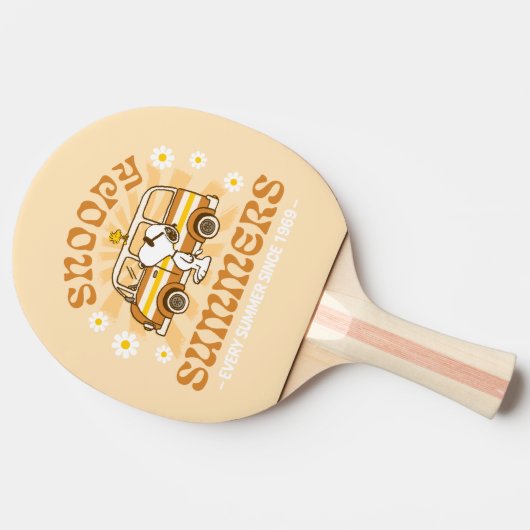 road trippin | Pinda's Snoopy Summers Tafeltennisbatje (Zijkant)