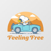 road trippin | Pinda's voelen zich vrij Raamsticker (Vel)