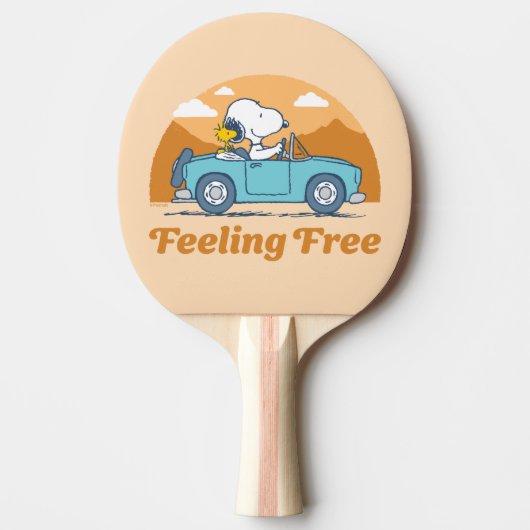 road trippin | Pinda's voelen zich vrij Tafeltennisbatje (Voorkant)