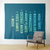 Road Trips and Waterverven and Hamburgers Wandkleed (In Situ (horizontaal))