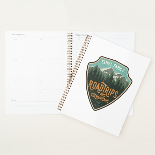 Road Trips en Shenanigans Reizen Planner (Display)
