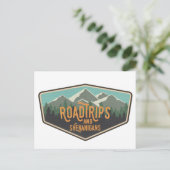 Road Trips & Shenanigans Outdoor Patch Briefkaart (Staand voorkant)