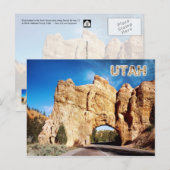 Road tunnel, Red Canyon, Utah Briefkaart (Voorkant / Achterkant)