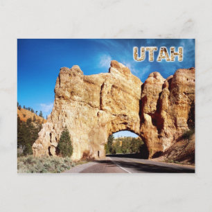 Road tunnel, Red Canyon, Utah Briefkaart