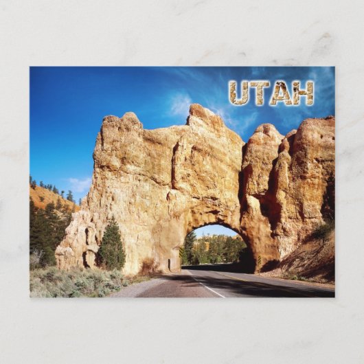 Road tunnel, Red Canyon, Utah Briefkaart (Voorkant)