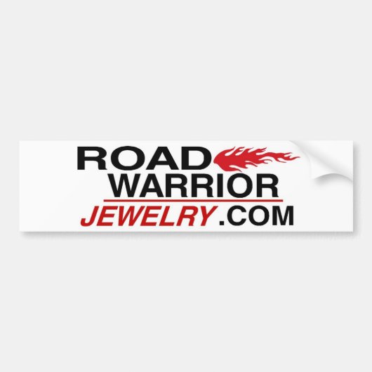 Road Warrior Jewelry Bumpersticker (Voorkant)
