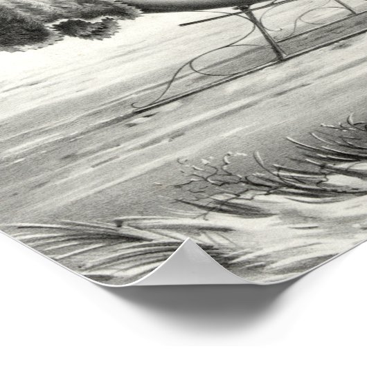 Road, Winter - 1853 Poster (Hoek)