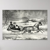 Road, Winter - 1853 Poster (Voorkant)